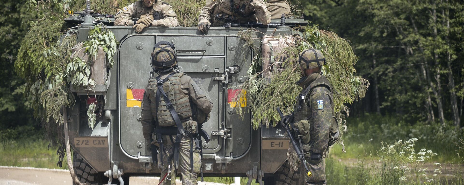 NATO troops at a range in Estonia participating in the Saber Strike-2016 exercises, June 2016. - Sputnik International, 1920, 11.08.2018