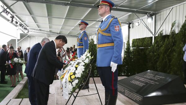 President Xi pays homage to Chinese killed in 1999 embassy bombing - Sputnik International