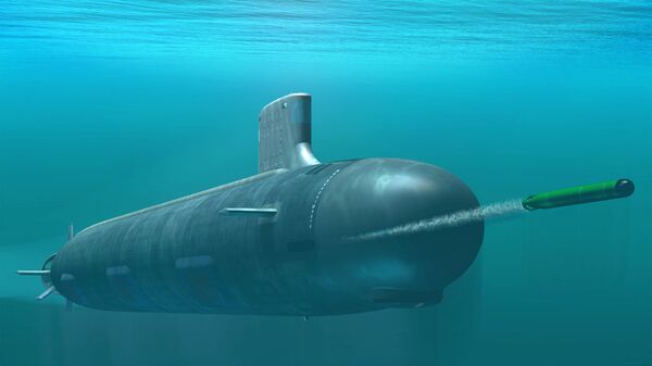 Computer-based rendering of Virginia class attack submarine - Sputnik International