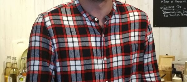 Lithuanian shopkeeper, Rokas, in Edinburgh, Scotland - Sputnik International