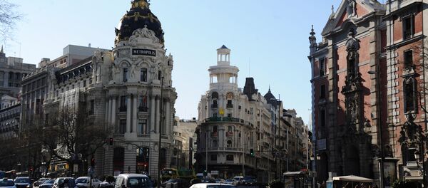 Edificio Metropolis building on Gran Via Street. Madrid Edificio Metropolis building on Gran Via Street. Madrid - Sputnik International