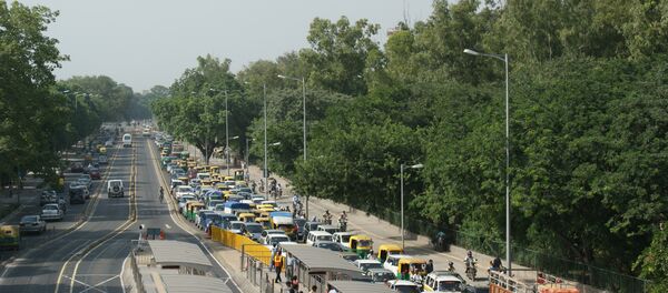 Delhi Road and Traffic Delhi Road and Traffic - Sputnik International