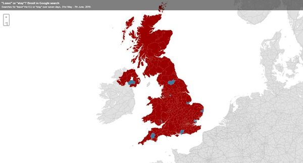 Leave or Stay? Brexit in Google search - Sputnik International