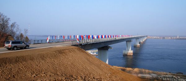 Bridge over Amur channel on Bolshoi Ussurisky island opens - Sputnik International