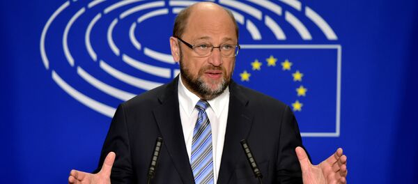 European Parliament President Martin Schulz gives a statement after the conference of Presidents at the European Parliament in Brussels, Belgium, June 24, 2016 European Parliament President Martin Schulz gives a statement after the conference of Presidents at the European Parliament in Brussels, Belgium, June 24, 2016 - Sputnik International