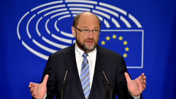 European Parliament President Martin Schulz gives a statement after the conference of Presidents at the European Parliament in Brussels, Belgium, June 24, 2016 - Sputnik International