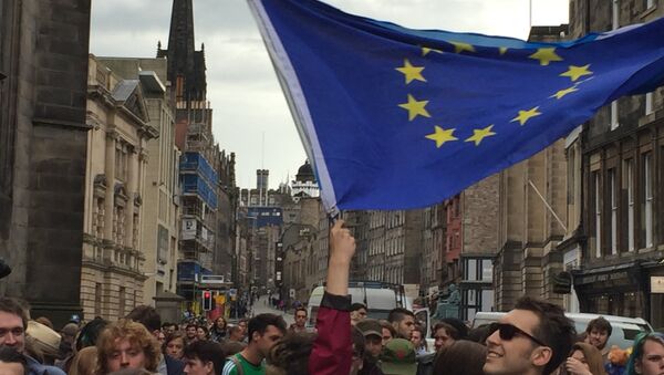 Pro-EU rallies held throughout Scotland as rest of the UK votes for Brexit - Sputnik International
