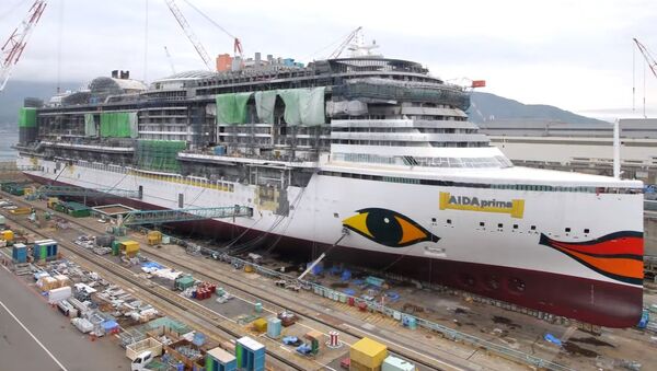 AIDAprima Cruise Ship Construction & Christening in 4K by MK timelapse - Sputnik International