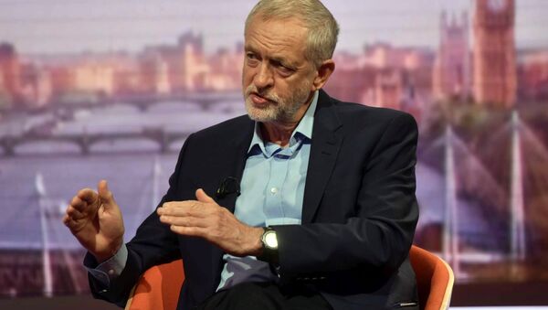 Britain's opposition Labour Party leader Jeremy Corbyn is seen speaking on the BBC's Andrew Marr Show in this photograph received via the BBC in London, Britain June 19, 2016 - Sputnik International