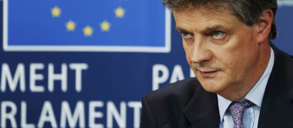 Britain's EU Commissioner Lord Jonathan Hill seen in Brussels October 7, 2014 - Sputnik International