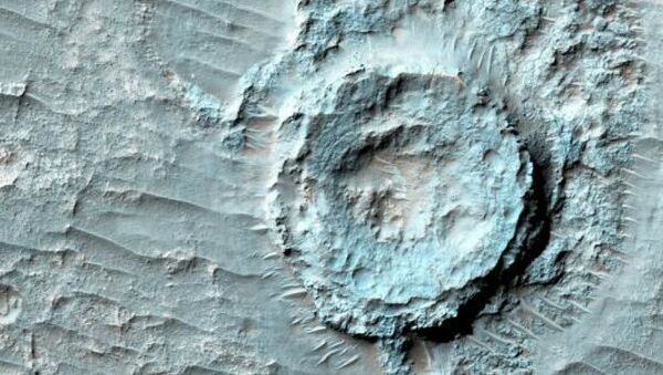 An 'inverted crater' spotted on Mars - Sputnik International