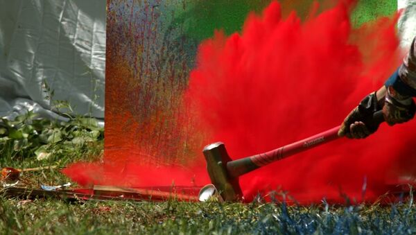 Exploding Spray Paint at 2500fps - The Slow Mo Guys - Sputnik International