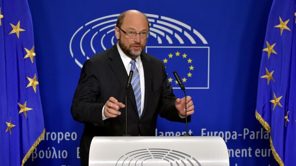 European Parliament President Martin Schulz gives a statement after the conference of Presidents at the European Parliament in Brussels, Belgium, June 24, 2016 - Sputnik International