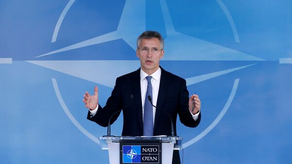 NATO Secretary-General Jens Stoltenberg briefs the media during a NATO defence ministers meeting at the Alliance headquarters in Brussels, Belgium, June 14, 2016 - Sputnik International