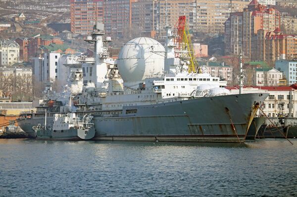 The Marshal Krylov tracking ship. File photo. The Marshal Krylov tracking ship. File photo. - Sputnik International