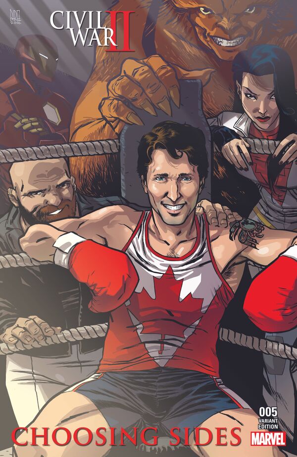 Canadian Prime Minister Justin Trudeau on Marvel comic cover Canadian Prime Minister Justin Trudeau on Marvel comic cover - Sputnik International