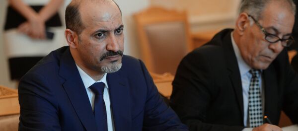 Sergei Lavrov meets with Syrian opposition delegation led by Ahmad al-Jarba Sergei Lavrov meets with Syrian opposition delegation led by Ahmad al-Jarba - Sputnik International