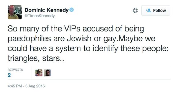 Tweet by Dominic Kennedy - Sputnik International