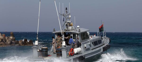 Members of Libya's naval coastguard man. (File) - Sputnik International