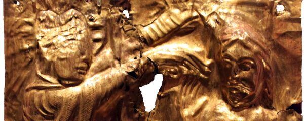 Harald Bluetooth being baptized by Poppo the missionary, probably ca. 970. Harald Bluetooth being baptized by Poppo the missionary, probably ca. 970. - Sputnik International