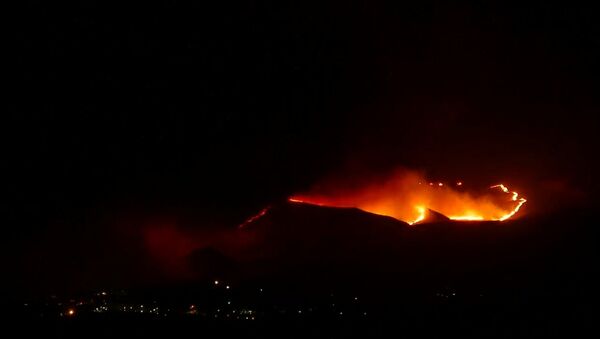 Large Table Rock Wildfire Sparked by Fireworks - Sputnik International
