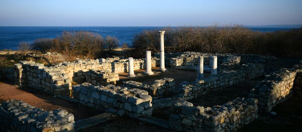 The ruins of the ancient city of Chersonesus, part of the national reserve Tauric Chersonese - Sputnik International
