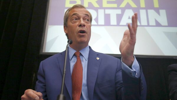 Nigel Farage, the leader of the United Kingdom Independence Party (UKIP), speaks at a news conference in central London, Britain July 4, 2016 - Sputnik International