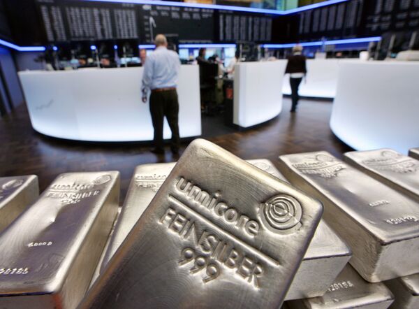 Silver bullions, weighing five kilograms each (File) - Sputnik International