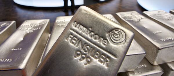 Silver bullions, weighing five kilograms each (File) Silver bullions, weighing five kilograms each (File) - Sputnik International