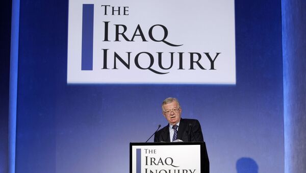 John Chilcot, the chairman of the Iraq Inquiry, outlines the terms of reference for the inquiry and explains the panel's approach to its work during a news conference to launch it at the QEII conference centre in London, Thursday, July 30, 2009. T - Sputnik International
