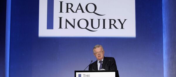 John Chilcot, the chairman of the Iraq Inquiry, outlines the terms of reference for the inquiry and explains the panel's approach to its work during a news conference to launch it at the QEII conference centre in London, Thursday, July 30, 2009. T John Chilcot, the chairman of the Iraq Inquiry, outlines the terms of reference for the inquiry and explains the panel's approach to its work during a news conference to launch it at the QEII conference centre in London, Thursday, July 30, 2009. T - Sputnik International
