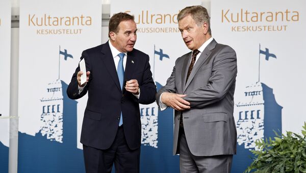 Finland's President Sauli Niinisto and Sweden's Prime Minister Stefan Lofven (File) - Sputnik International