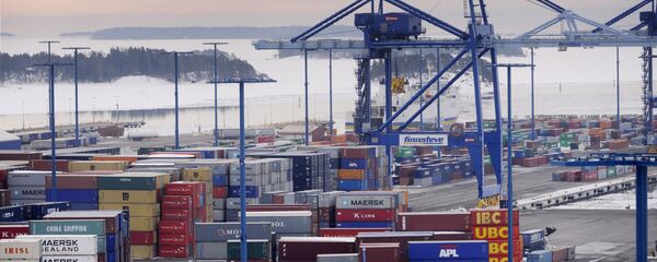 A general view of Vuosaari docks in Helsinki A general view of Vuosaari docks in Helsinki - Sputnik International
