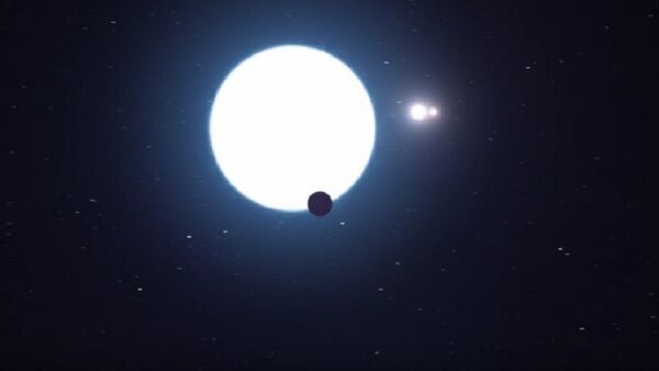 Artist’s impression of planet orbiting in the HD 131399 system - Sputnik International