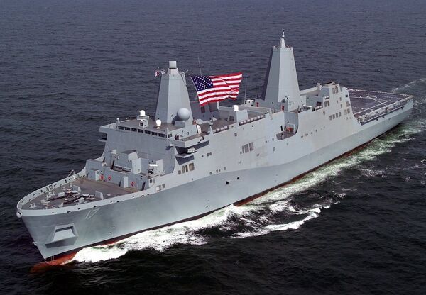 US amphibious transport dock ship San Antonio US amphibious transport dock ship San Antonio - Sputnik International