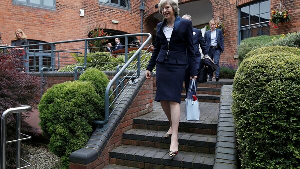 Britain's Home Secretary Theresa May arrives to speak during her Conservative party leadership campaign at the Institute of Engineering and Technology in Birmingham, England, Britain July 11, 2016 - Sputnik International