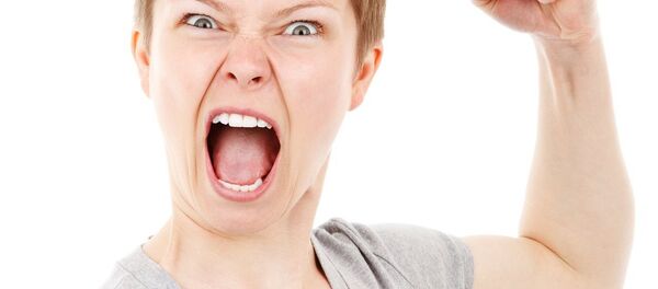 A female model expressing anger - Sputnik International