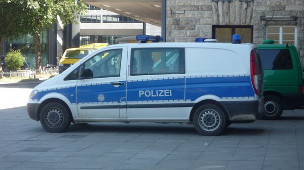 A police van in Stuttgart - Sputnik International