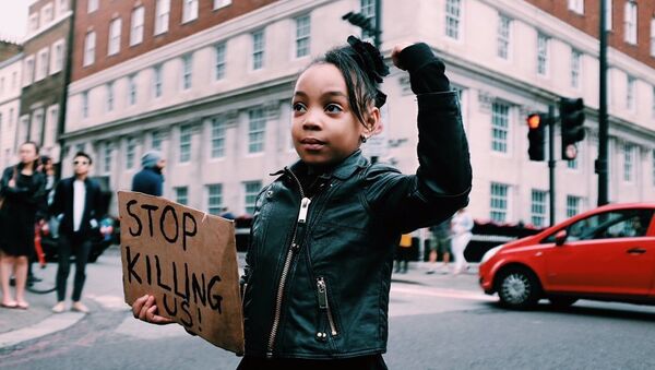 Black Lives Matter Protest in London after killings of black men in the US. - Sputnik International