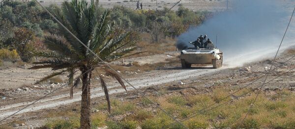Soldiers of the Syrian Arab Army at fighting positions 20 kilometers from the city of Palmira (File) - Sputnik International