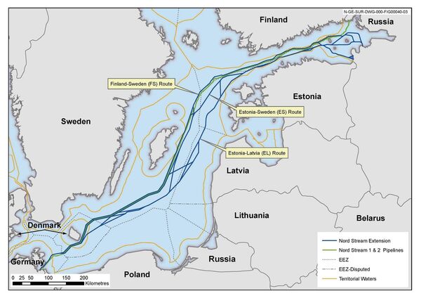 The planned Nord Stream 2 project The planned Nord Stream 2 project - Sputnik International