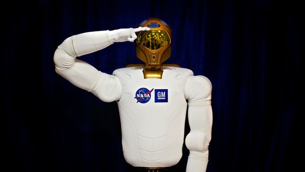 R2 performing a Cub Scout Salute. This photo was displayed at the Boy Scout Jamboree in 2010. - Sputnik International