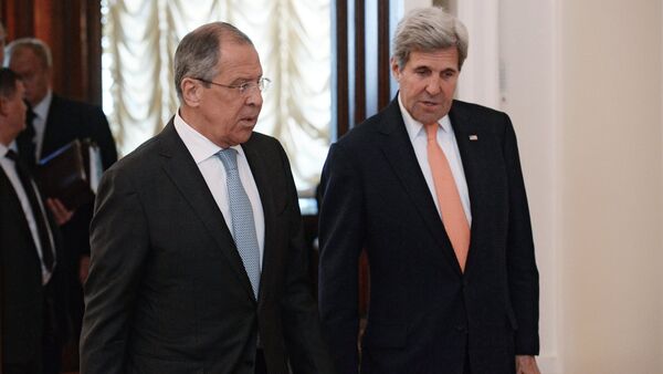 Foreign Minister Sergei Lavrov meets with US Secretary of State John Kerry - Sputnik International