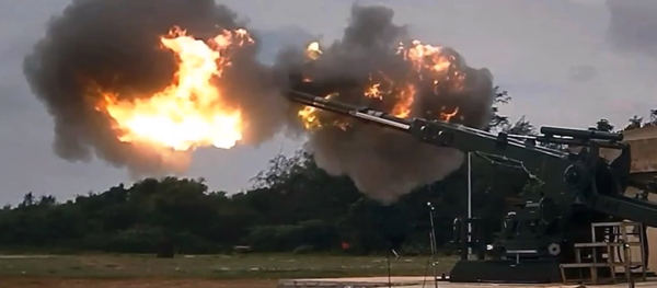 India's armament system for the 155mmx52 caliber Advanced Towed Artillery Gun System (ATAGS) - the country's first fully domestically designed and developed gun system. - Sputnik International