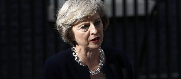 Britain's Prime Minister, Theresa May, speaks outside number 10 Downing Street, in central London - Sputnik International