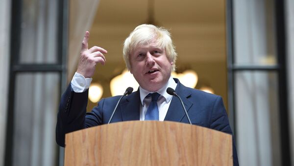 Britain's Foreign Secretary Boris Johnson addresses staff inside the Foreign Office in London, July 14, 2016. - Sputnik International