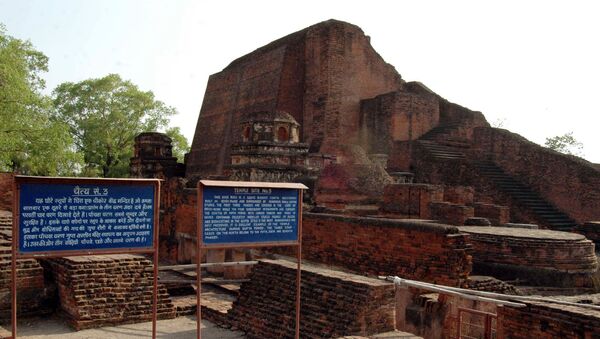 Ruins of Nalanda University some 90 kms from Bihar state capital Patna - Sputnik International