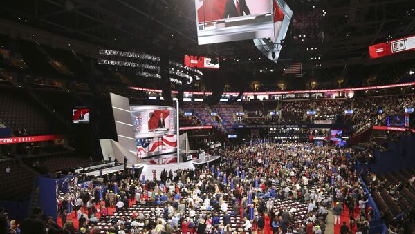 Republican National Committee Chairman Reince Priebus addresses the start of the first session of the Republican National Convention in Cleveland, Ohio. - Sputnik International