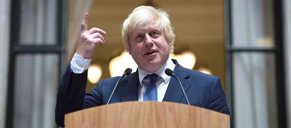 Britain's Foreign Secretary Boris Johnson addresses staff inside the Foreign Office in London, July 14, 2016 Britain's Foreign Secretary Boris Johnson addresses staff inside the Foreign Office in London, July 14, 2016 - Sputnik International