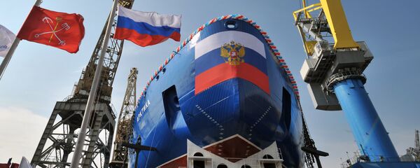 The launching ceremony for the Lead Project Arktika nuclear icebreaker at Baltiysky Zavod Shipyard in St. Petersburg The launching ceremony for the Lead Project Arktika nuclear icebreaker at Baltiysky Zavod Shipyard in St. Petersburg - Sputnik International